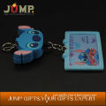 Fashion Blue Cartoon Design PVC 3D Keychains Promotion Gifts Hotsale